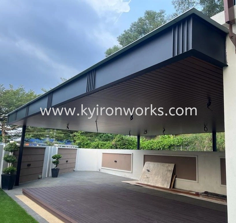 Mild Steel Aluminium Strip Ceiling Awning
